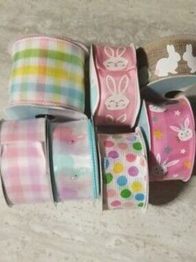 Easter Bunny /spring  Ribbon Lot